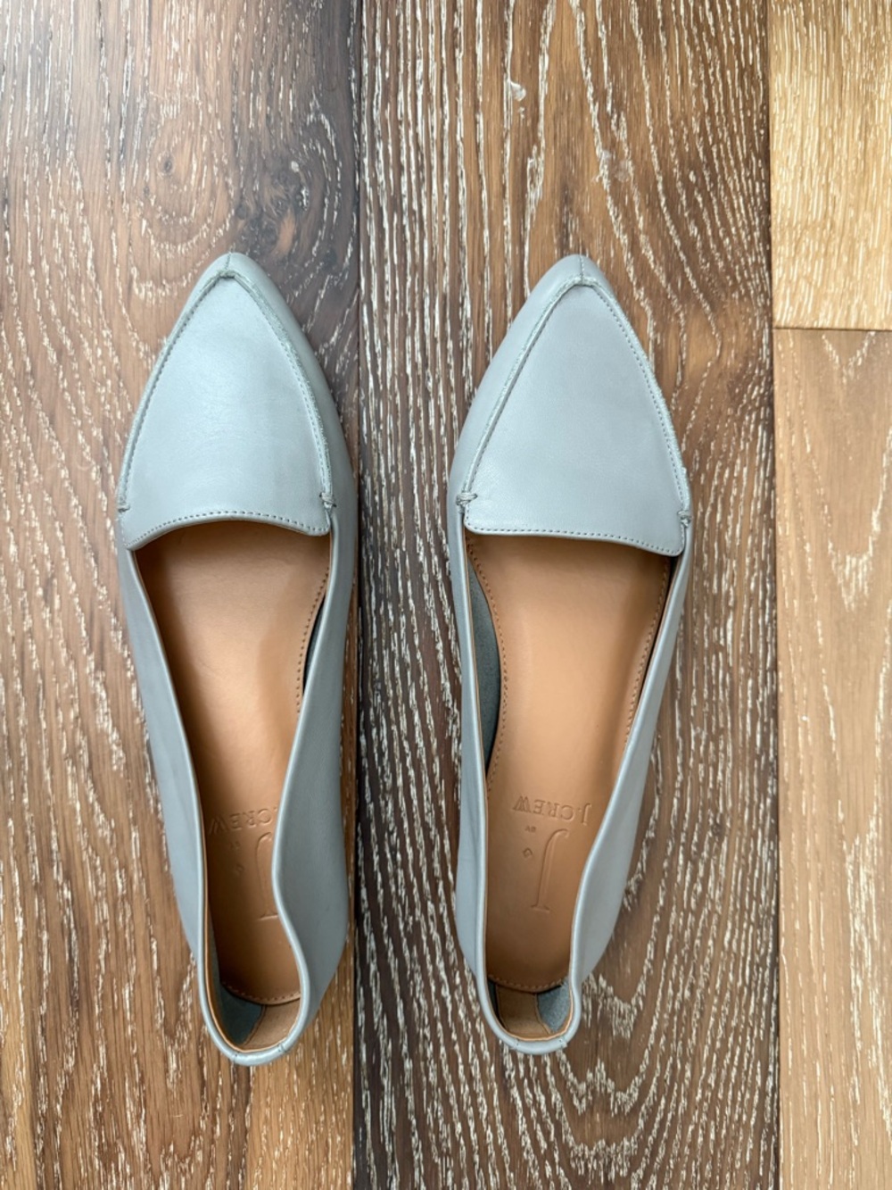 J Crew Leather Flats - Size 8